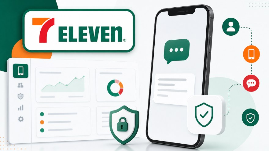 Modern phone verification concept for a 7Eleven non-VoIP number rental