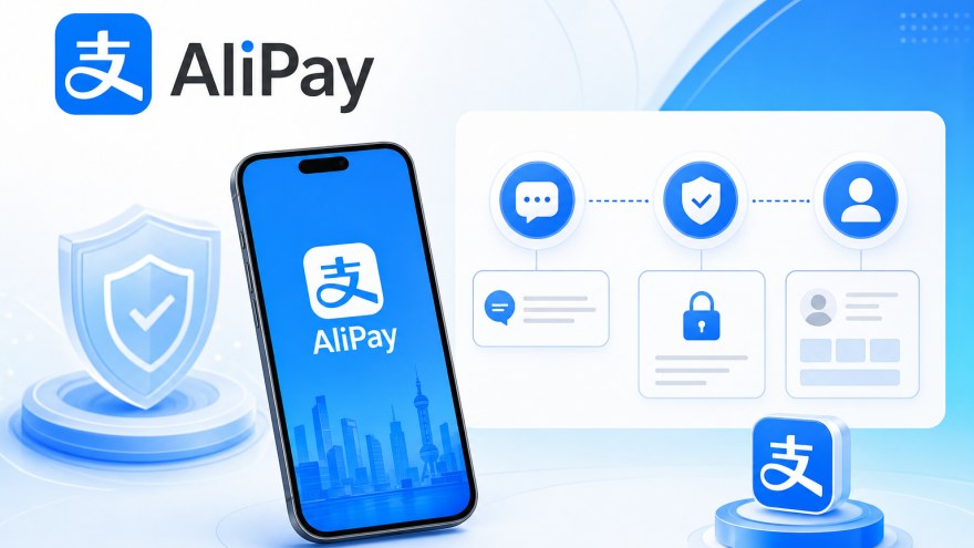 AliPay non-VoIP number SMS verification concept with secure phone workflow