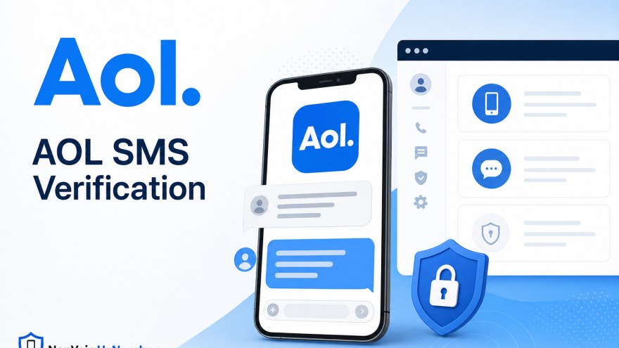 AOL non-VoIP number for SMS verification on NonVoipUsNumber
