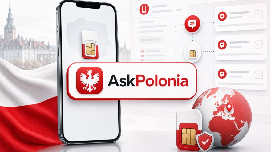 AskPolonia non-VoIP number for SMS verification on NonVoipUsNumber