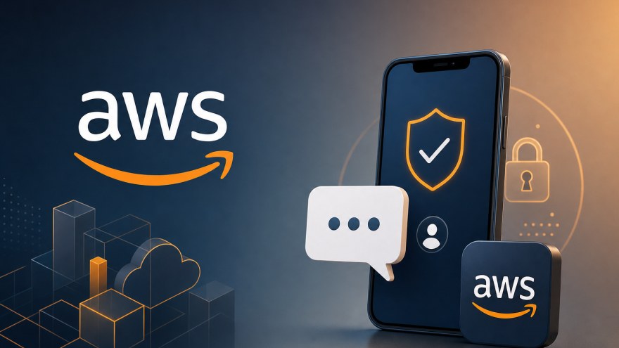 AWS non-VoIP number for SMS verification with a secure mobile workflow