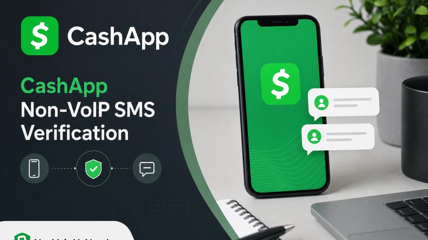 CashApp non-VoIP number rental for SMS verification on NonVoipUsNumber