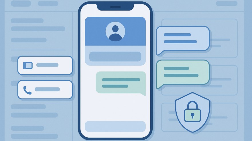 Abstract phone verification workflow with non-VoIP number inbox concept