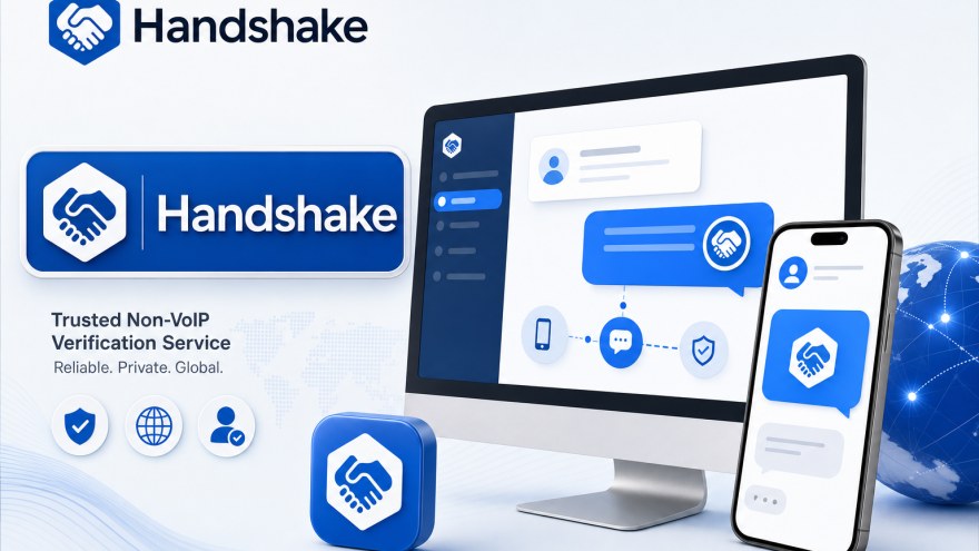 Handshake non-VoIP number for SMS verification with a clean phone verification workflow