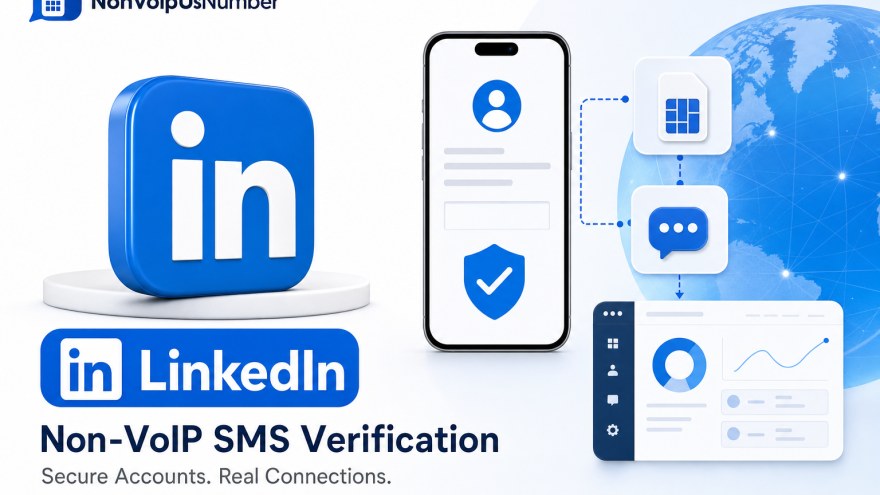 LinkedIn non-VoIP number rental for SMS verification on NonVoipUsNumber